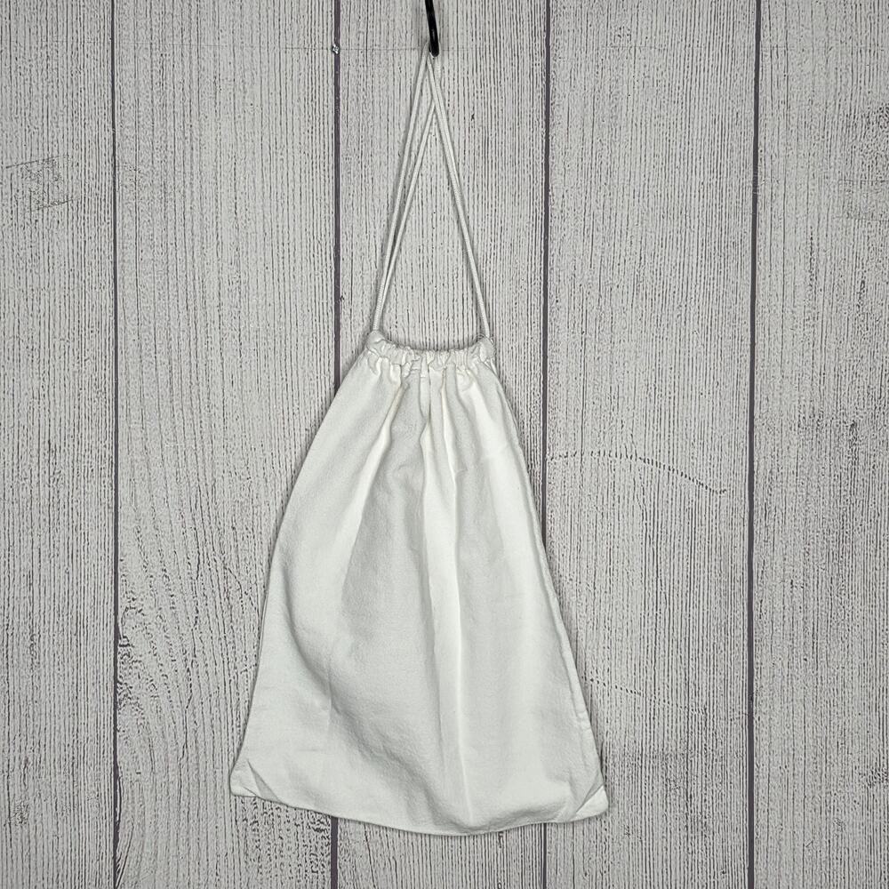 Chloé Paris Logo Drawstring Dust Bag Pouch White 11x15 Designer Storage - Picture 2 of 5